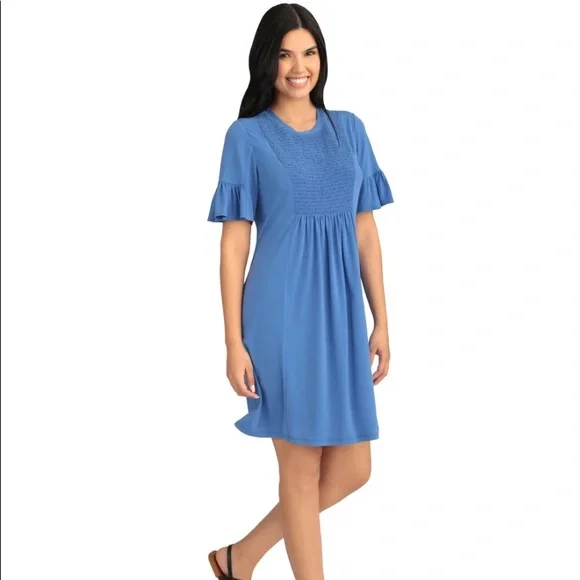 London Times Quinn Dress - Blue - 8